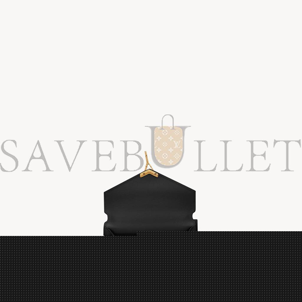 YSL CASSANDRA MINI TOP HANDLE BAG IN GRAIN DE POUDRE EMBOSSED LEATHER 623930BOW0W1000 (20*16*7.5cm)